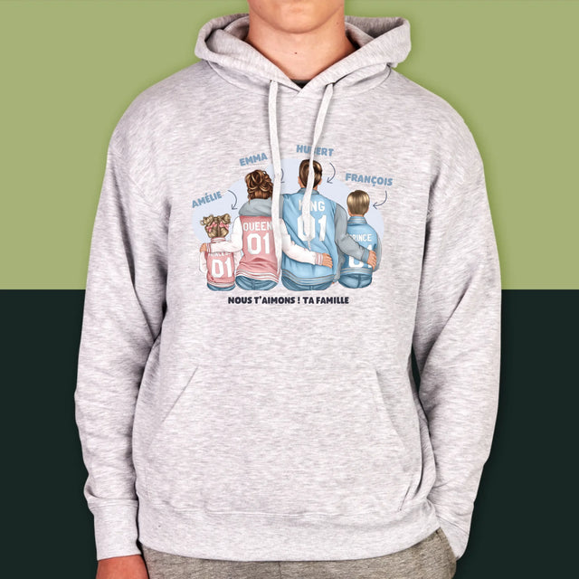 La Création Du Personnage: Famille En Sweatshirts - Sweat À Capuche Pour Hommes