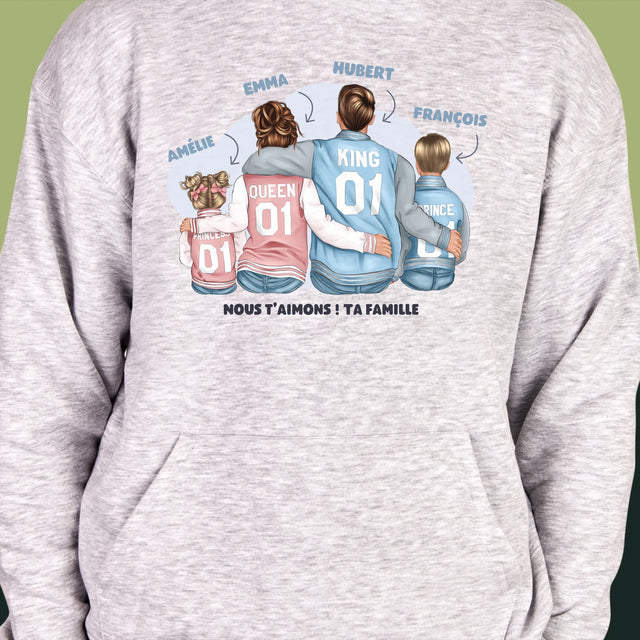 La Création Du Personnage: Famille En Sweatshirts - Sweat À Capuche Pour Hommes