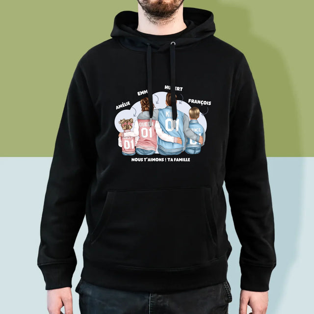 La Création Du Personnage: Famille En Sweatshirts - Sweat À Capuche Pour Hommes