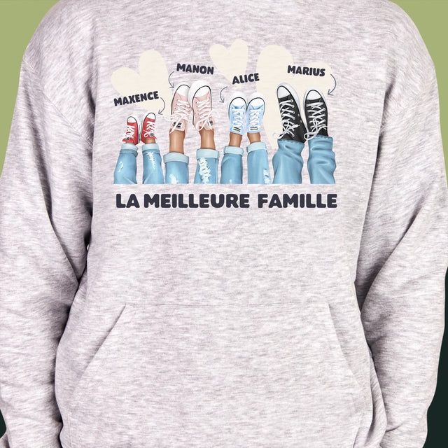 La Création Du Personnage: La Famille Baskets  - Sweat À Capuche Pour Hommes