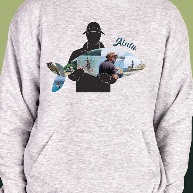 Forme Des Photos: Chaque Poisson - Sweat À Capuche Pour Hommes