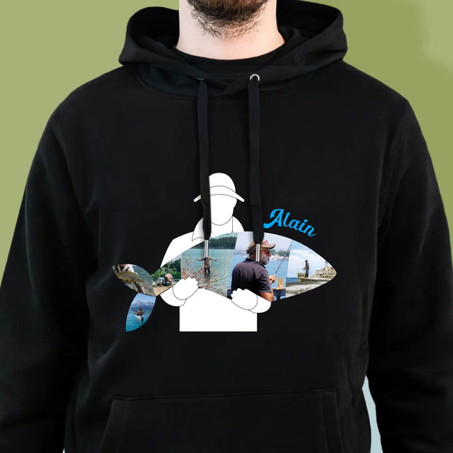 Forme Des Photos: Chaque Poisson - Sweat À Capuche Pour Hommes