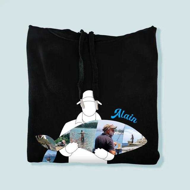 Forme Des Photos: Chaque Poisson - Sweat À Capuche Pour Hommes