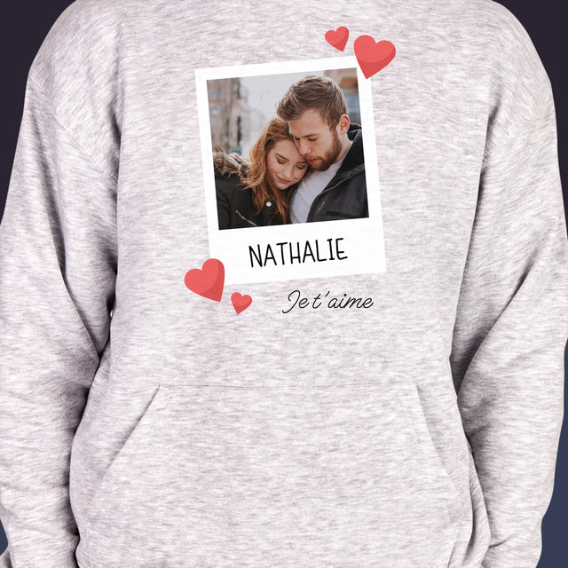 La Photo Et Un Texte: Je T'Aime - Sweat À Capuche Pour Hommes