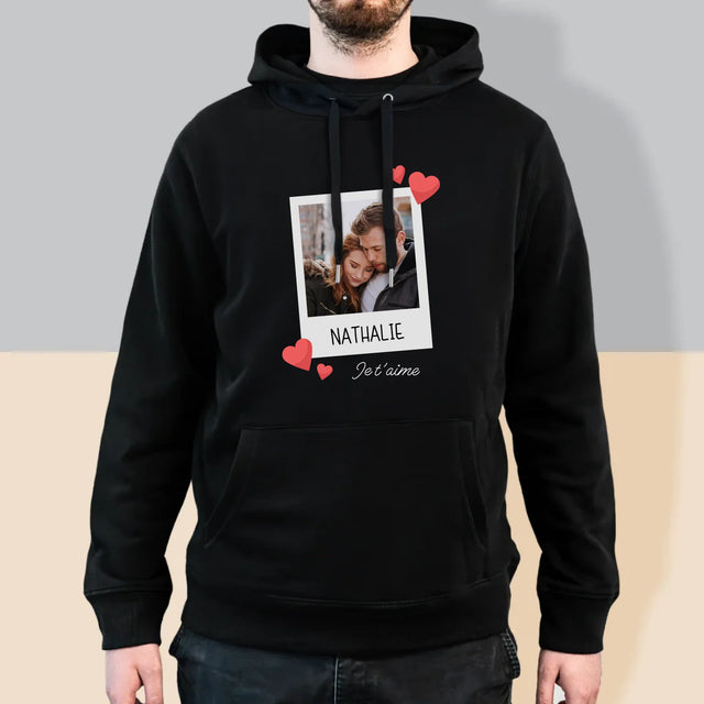 La Photo Et Un Texte: Je T'Aime - Sweat À Capuche Pour Hommes
