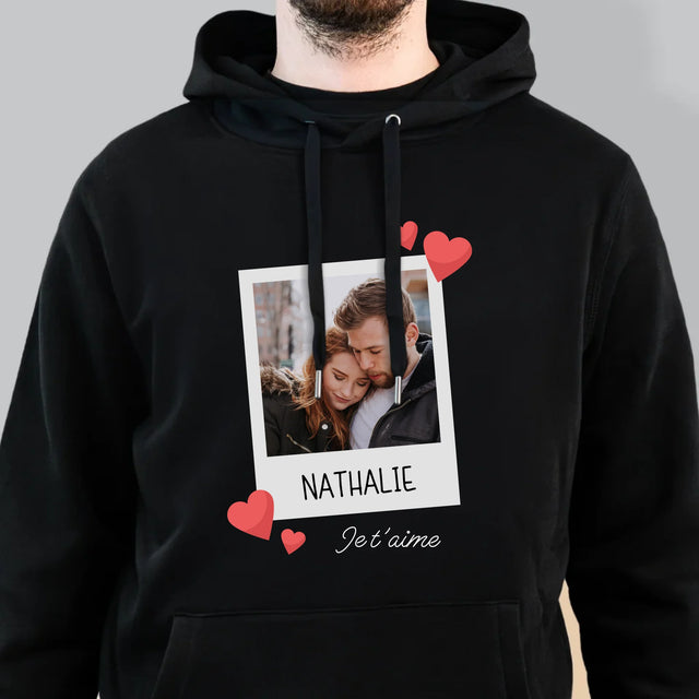 La Photo Et Un Texte: Je T'Aime - Sweat À Capuche Pour Hommes