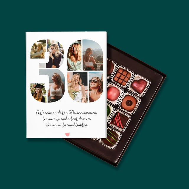 Le Collage Photo: 30E Anniversaire, Vœux - Pralines