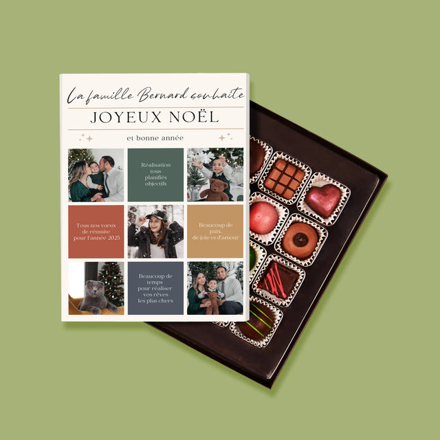 Le Collage Photo: Joyeux Noël, Souhaits - Pralines