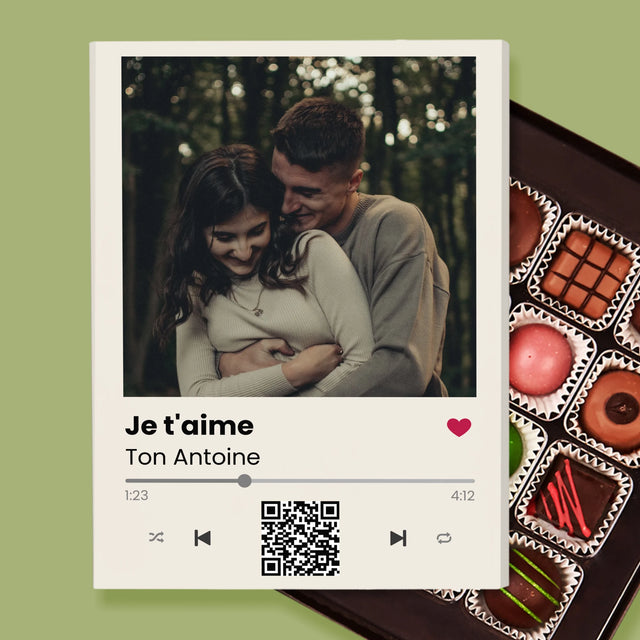 La Photo Et Un Texte: Spotify Avec Code Qr - Pralines