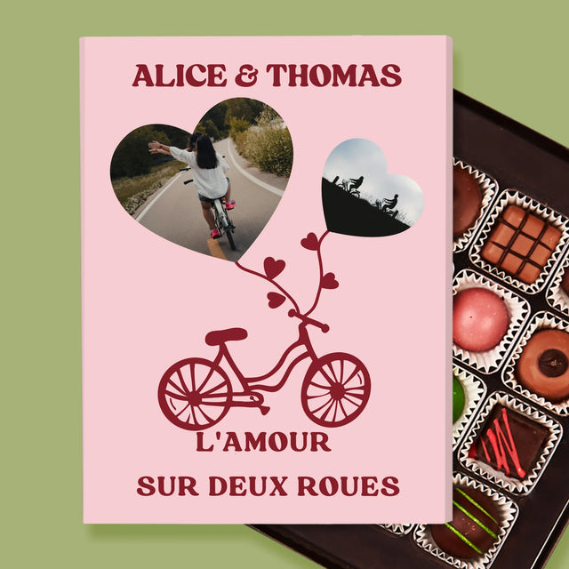 Le Collage Photo: L'Amour Sur Deux Roues - Pralines