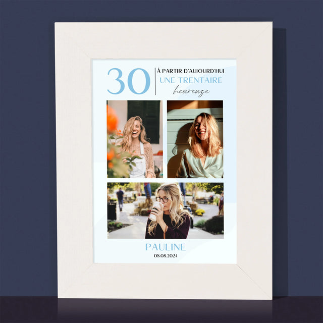 Collage photo : Joyeux 30 ans aujourd'hui - Cadre photo | FR