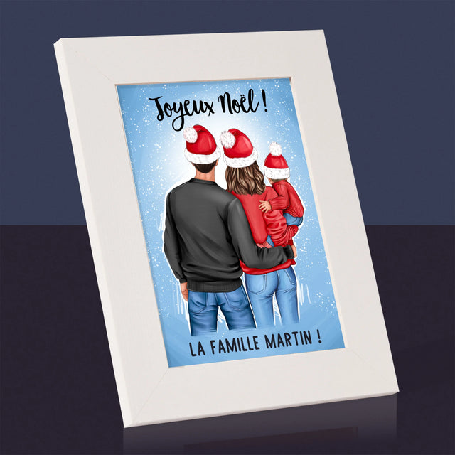 Créateur de personnages : Famille de Noël - Cadre photo | FR