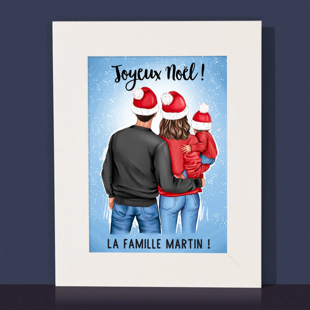Créateur de personnages : Famille de Noël - Cadre photo | FR
