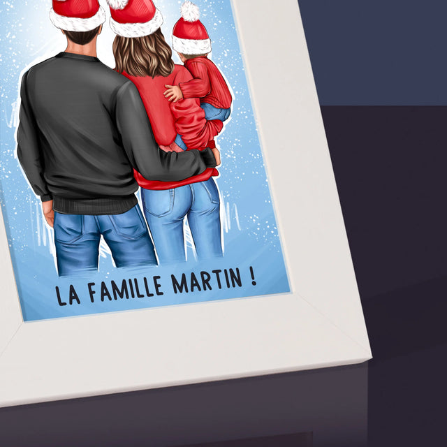 Créateur de personnages : Famille de Noël - Cadre photo | FR