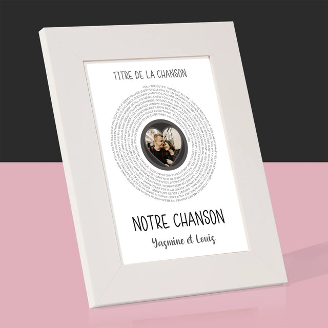 La Photo Et Un Texte: Spotify Avec Code Qr - Cadre Photo 