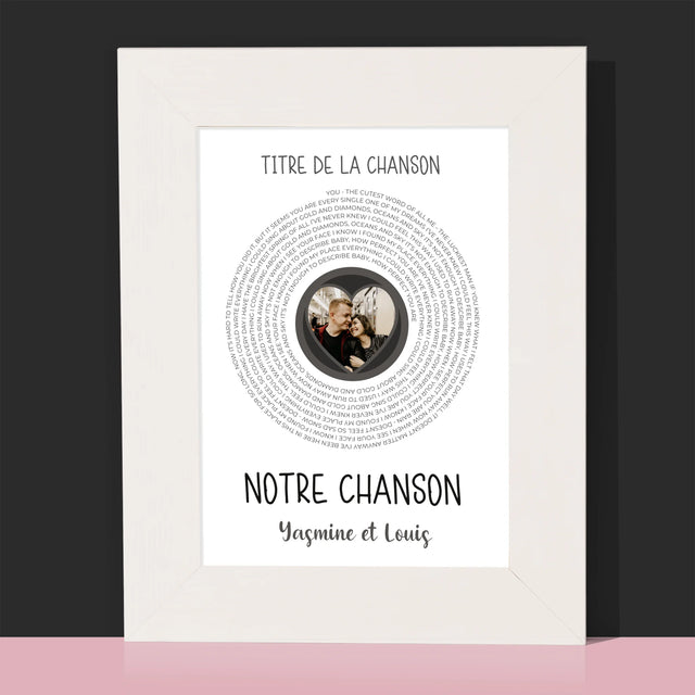 La Photo Et Un Texte: Spotify Avec Code Qr - Cadre Photo 