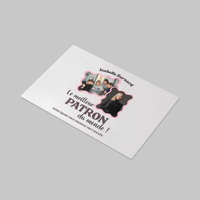 Le Collage Photo: Le Meilleur Patron - Sous-Main Bureau