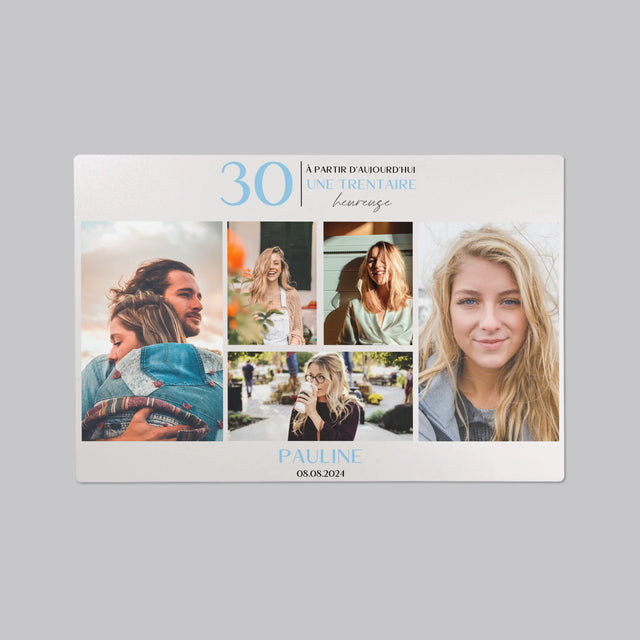 Le Collage Photo: À Partir D'Aujourd'Hui 30 Heureuse - Sous-Main Bureau