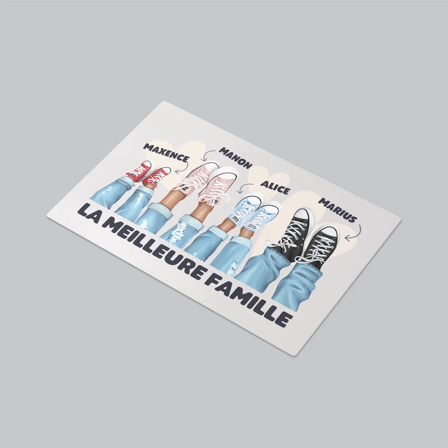 La Création Du Personnage: La Famille Baskets  - Sous-Main Bureau