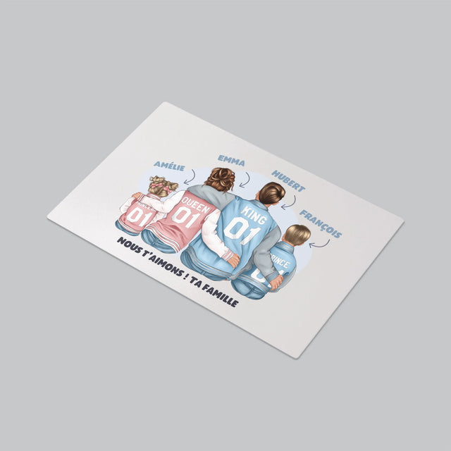 La Création Du Personnage: Famille En Sweatshirts - Sous-Main Bureau