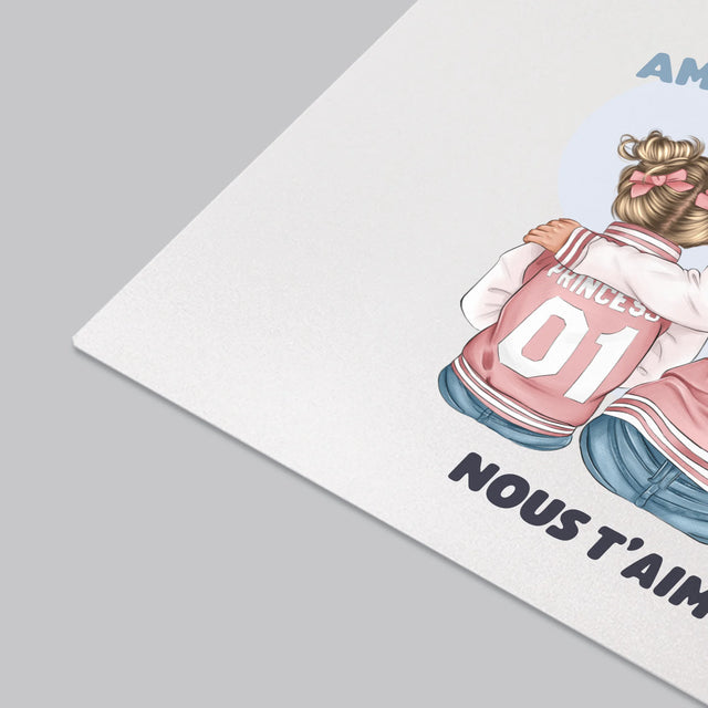 La Création Du Personnage: Famille En Sweatshirts - Sous-Main Bureau