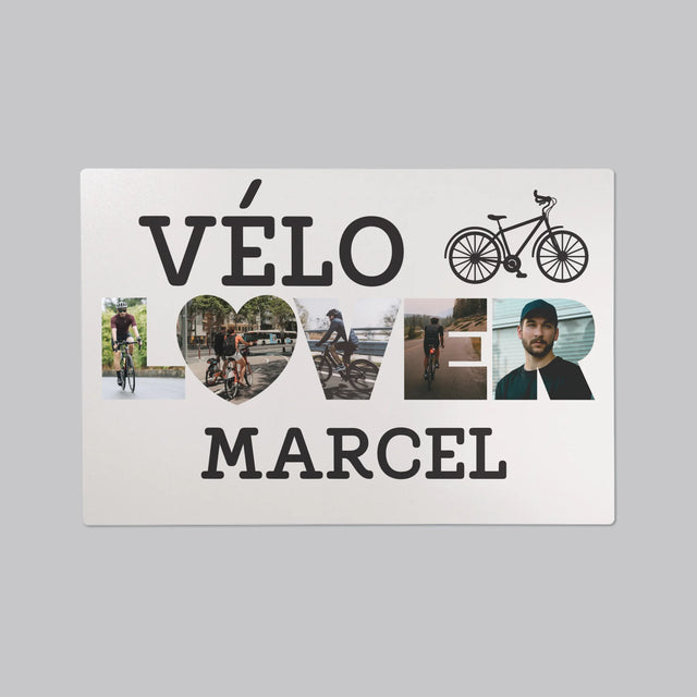 Collage Photo De Lettre: Vélo Lover - Sous-Main Bureau