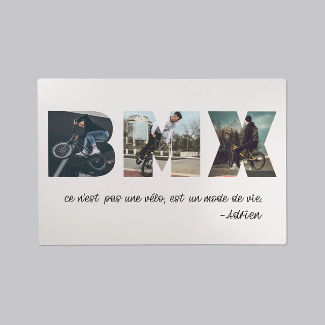 Collage Photo De Lettre: Bmx De Vos Photos - Sous-Main Bureau