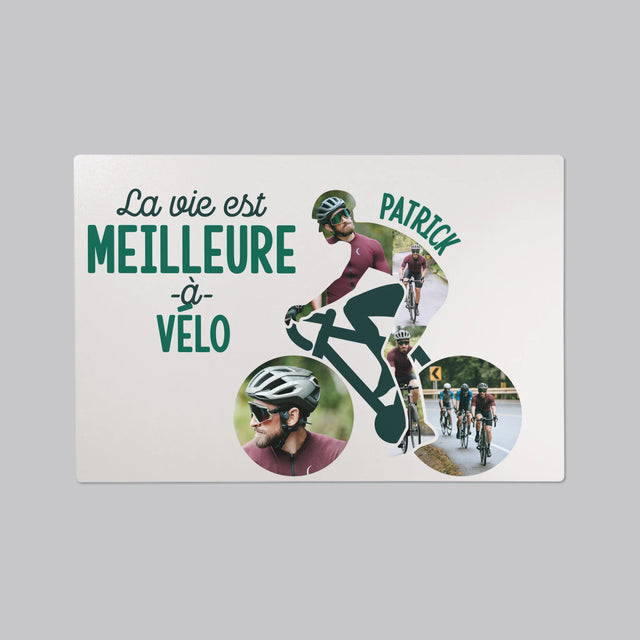 Forme Des Photos: La Vie Est Meilleure À Vélo - Sous-Main Bureau