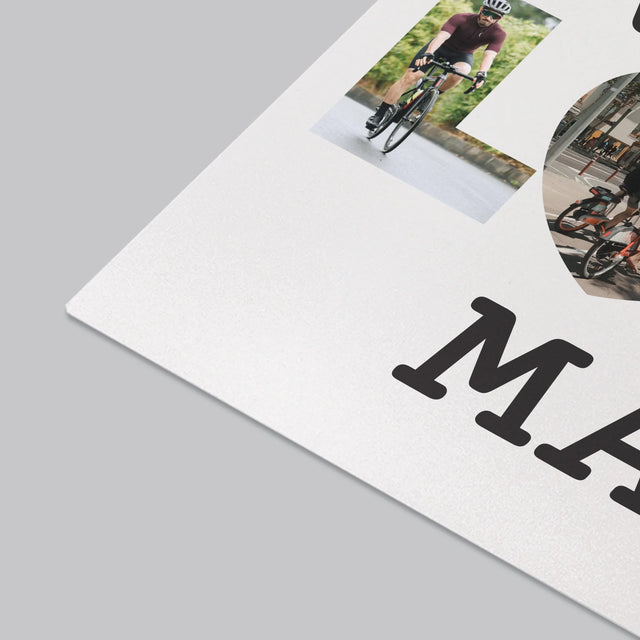 Collage Photo De Lettre: Vélo Lover - Sous-Main Bureau