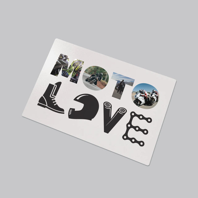 Collage Photo De Lettre: Motolove - Sous-Main Bureau