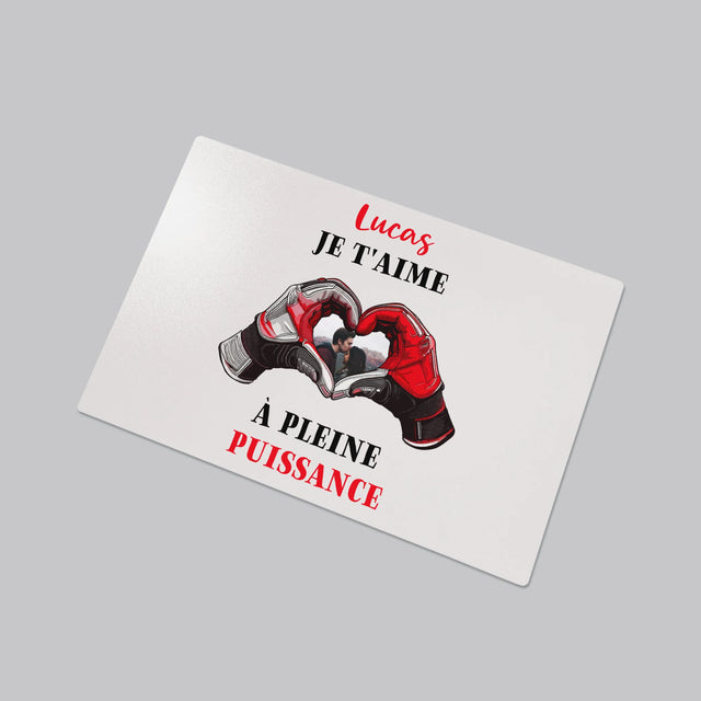 La Photo Et Un Texte: Je T'Aime À Pleine Puissance - Sous-Main Bureau