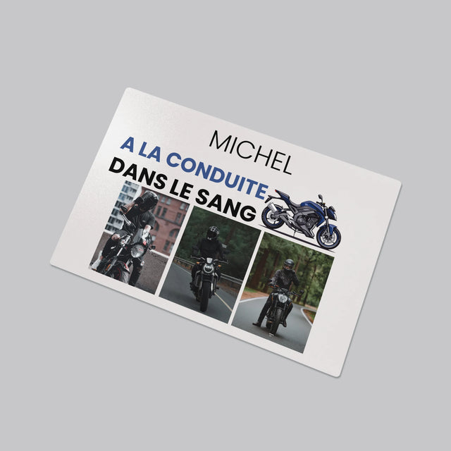 Le Collage Photo: La Conduite Dans Le Sang - Sous-Main Bureau