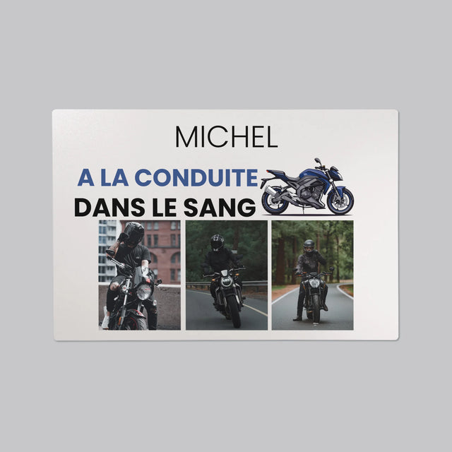 Le Collage Photo: La Conduite Dans Le Sang - Sous-Main Bureau