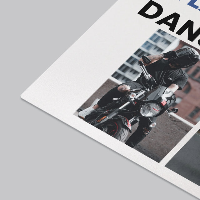 Le Collage Photo: La Conduite Dans Le Sang - Sous-Main Bureau