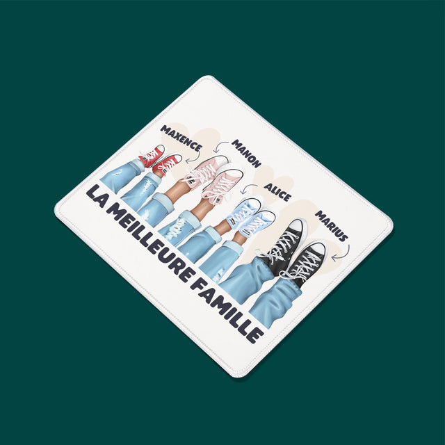 La Création Du Personnage: La Famille Baskets  - Tapis De Souris