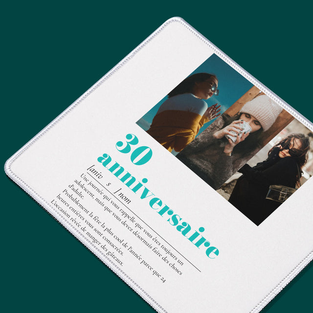 Le Collage Photo: 30E Anniversaire, Définition - Tapis De Souris