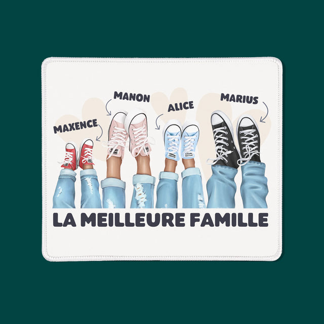 La Création Du Personnage: La Famille Baskets  - Tapis De Souris