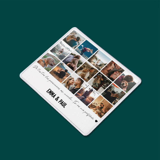 Le Collage Photo: De Toutes Les Personnes Dans Le Monde - Tapis De Souris
