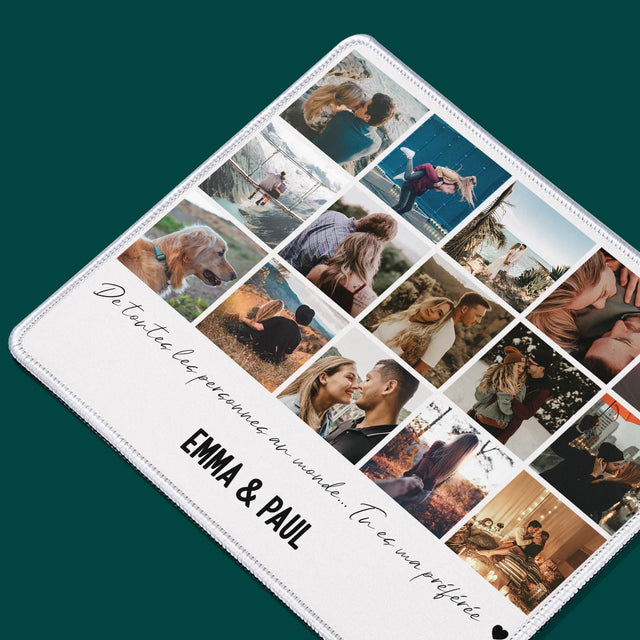 Le Collage Photo: De Toutes Les Personnes Dans Le Monde - Tapis De Souris