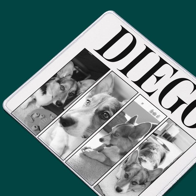 Le Collage Photo: Un Classique Bootleg Avec Un Animal - Tapis De Souris