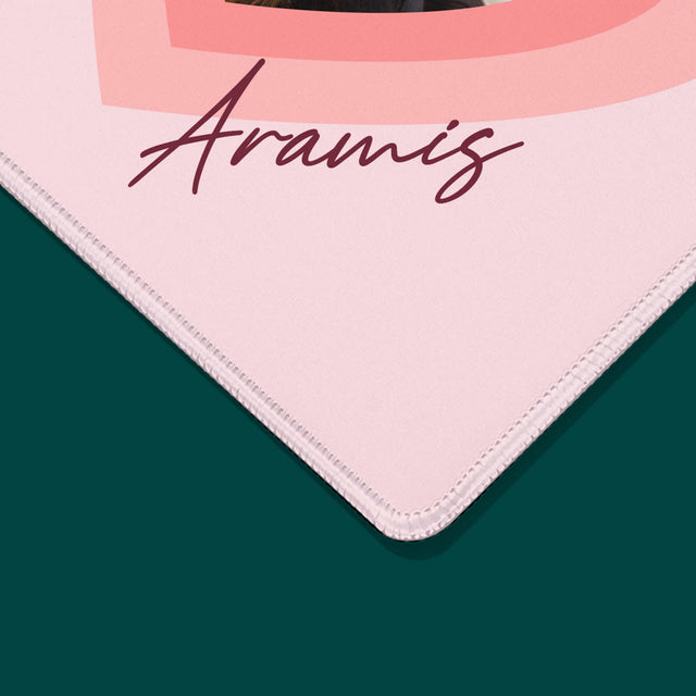 La Photo Et Un Texte: Photo De L'Animal Dans Le Cœur  - Tapis De Souris