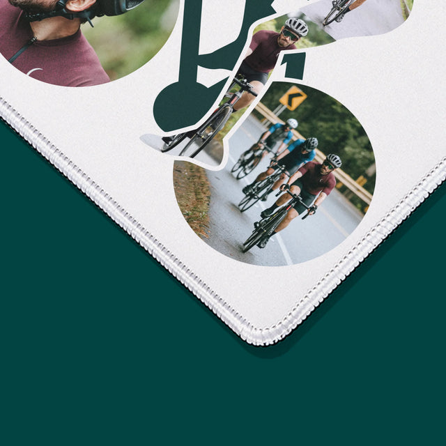 Forme Des Photos: La Vie Est Meilleure À Vélo - Tapis De Souris