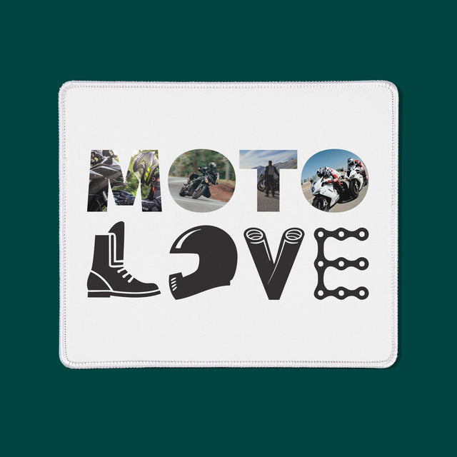 Collage Photo De Lettre: Motolove - Tapis De Souris
