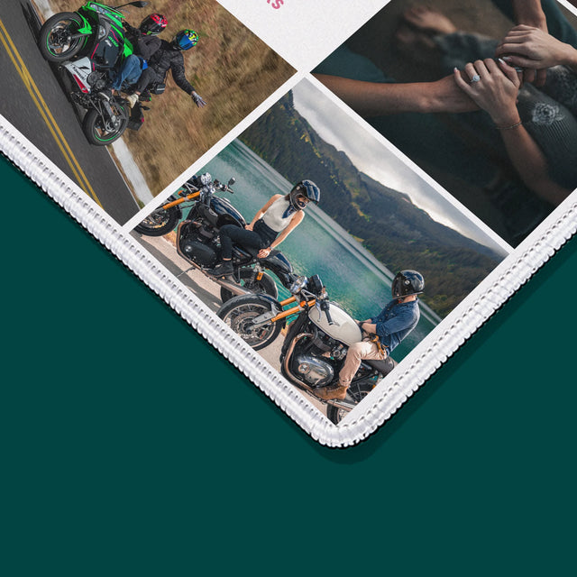 Le Collage Photo: Un Chemin Vers Le Cœur  - Tapis De Souris