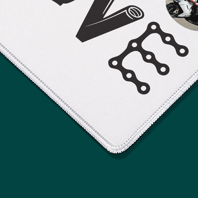 Collage Photo De Lettre: Motolove - Tapis De Souris
