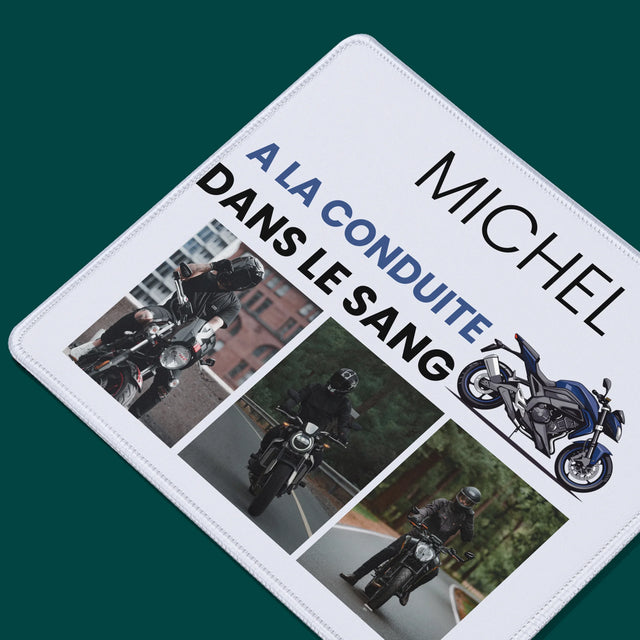 Le Collage Photo: La Conduite Dans Le Sang - Tapis De Souris