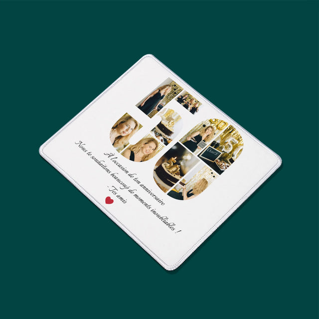 Forme Des Photos: 50 Anniversaire Vœux - Tapis De Souris