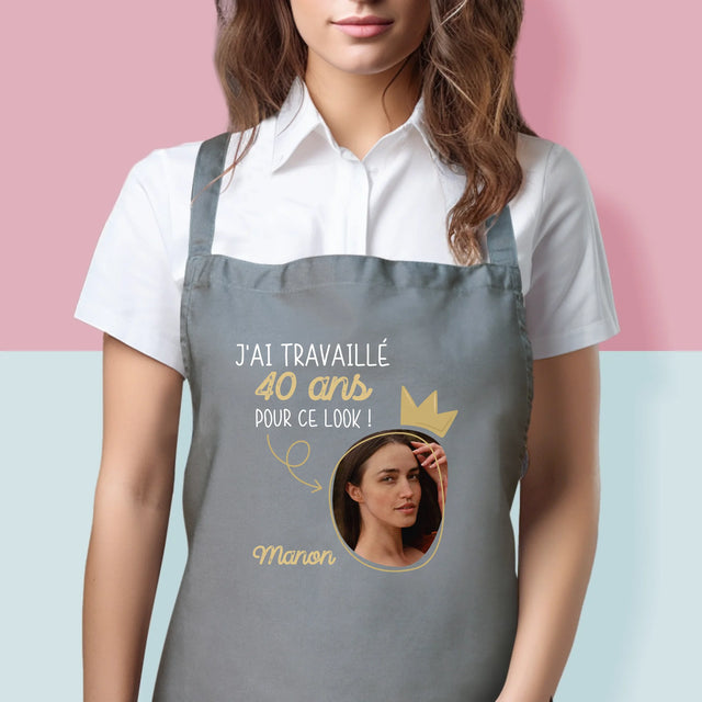La Photo Et Un Texte: J'Ai Travaillé 40 Ans Pour Ce Look - Tablier