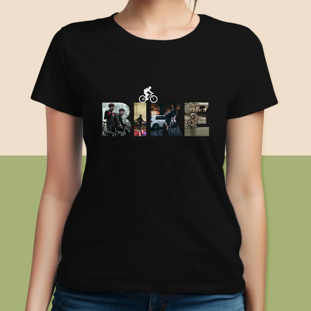 Collage Photo De Lettre: Bike - T-Shirt Pour Femmes