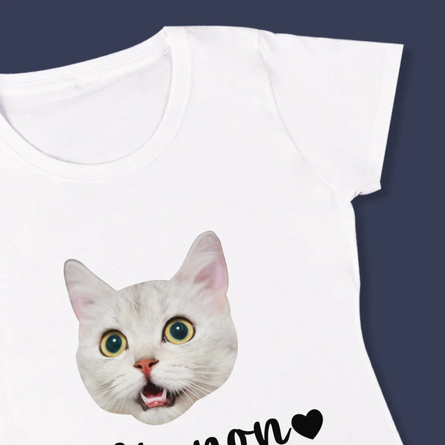 Ton Personnage: La Tête De Votre Chaton - T-Shirt Pour Femmes